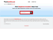 Tablet Screenshot of phoneinstallers.net